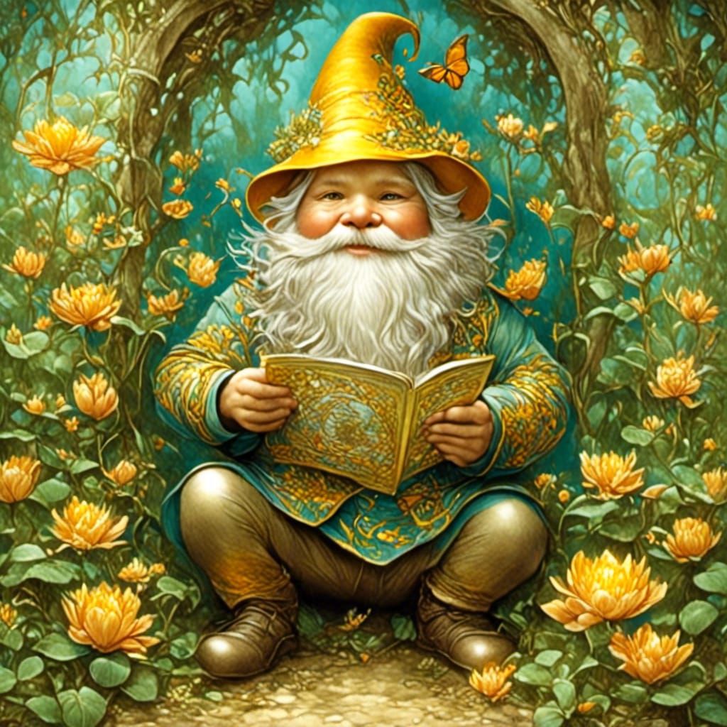 Golden Garden Gnome