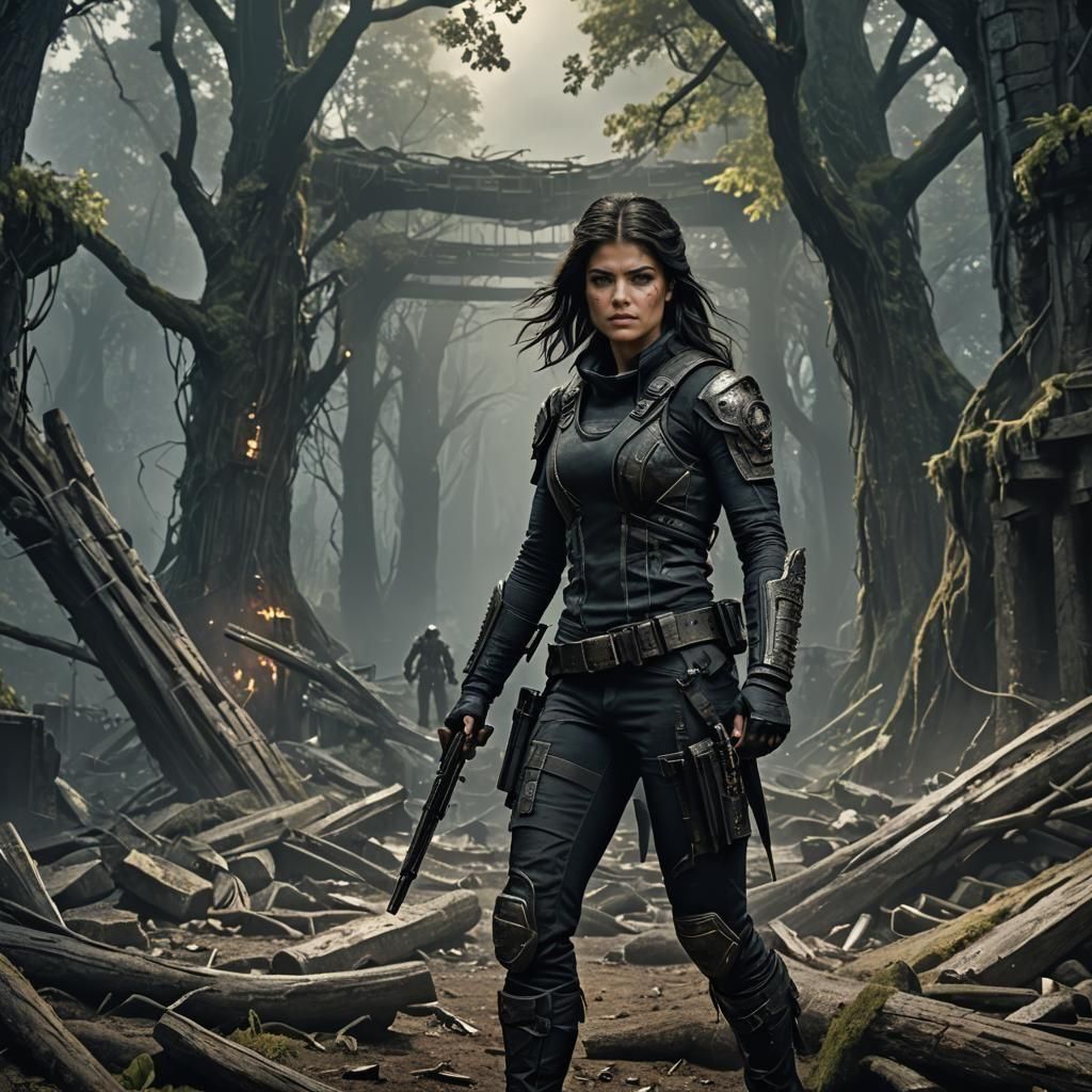 Marie Avgeropoulos as Octavia Blake: Fantasy Art