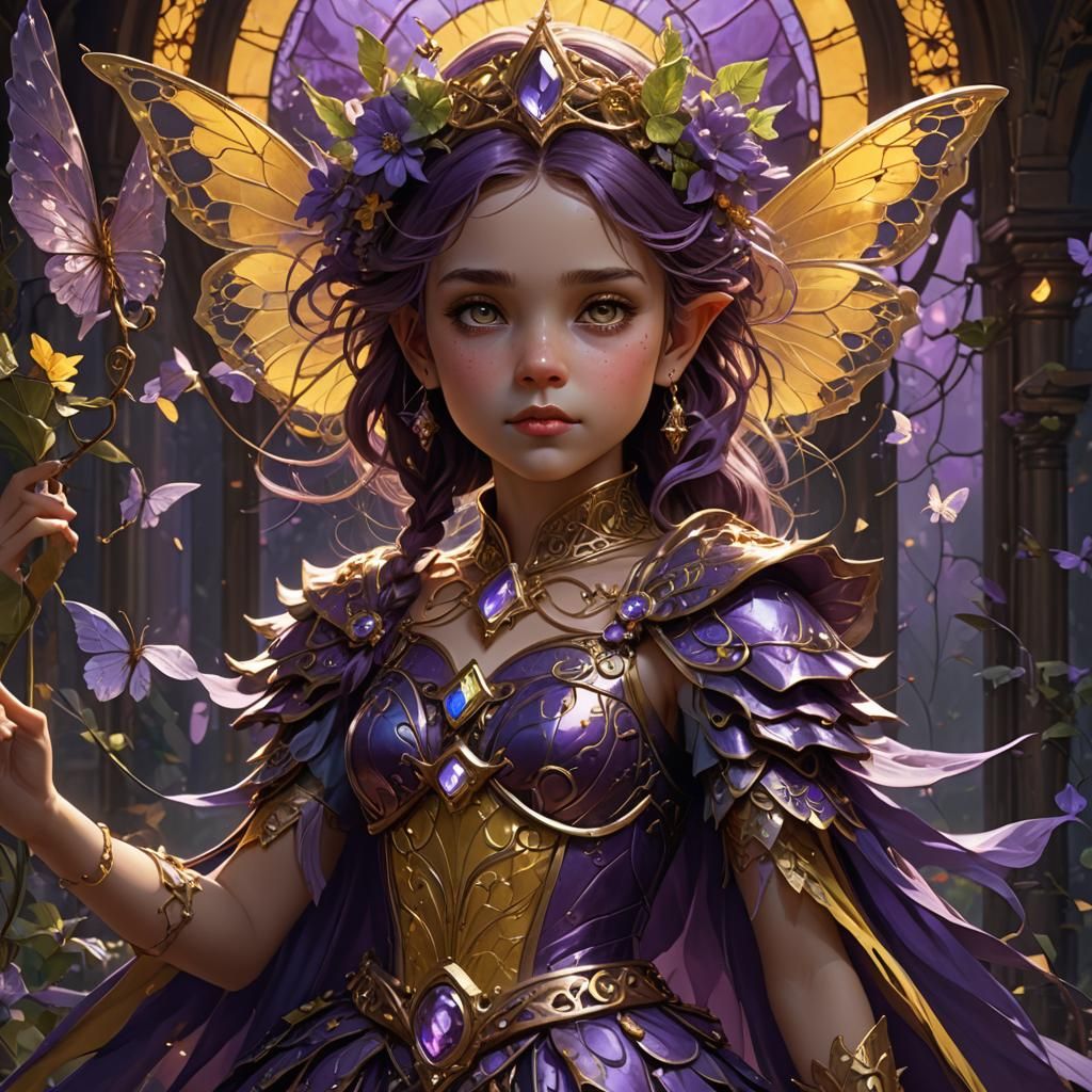 Dark Fantasy Fairy Princess Queen by Rutkowski