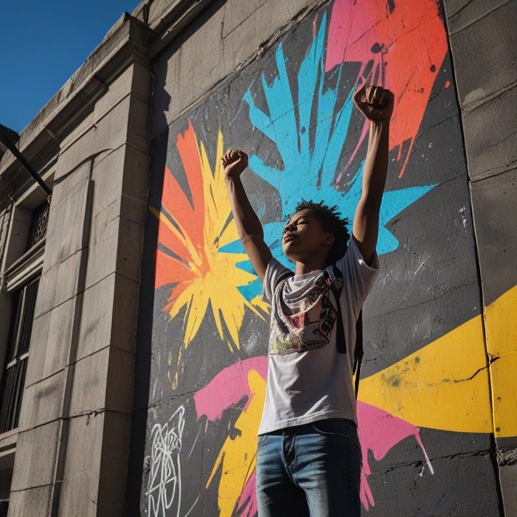 Youthful Rebellion Unleashed in Urban Art