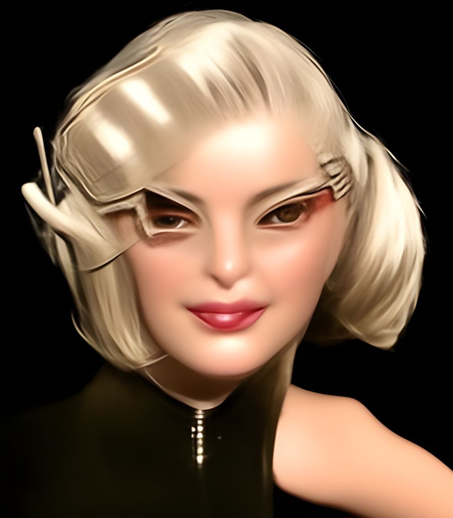 Cyborg Queen: Sovereign of Circuits in Cyberpunk Style