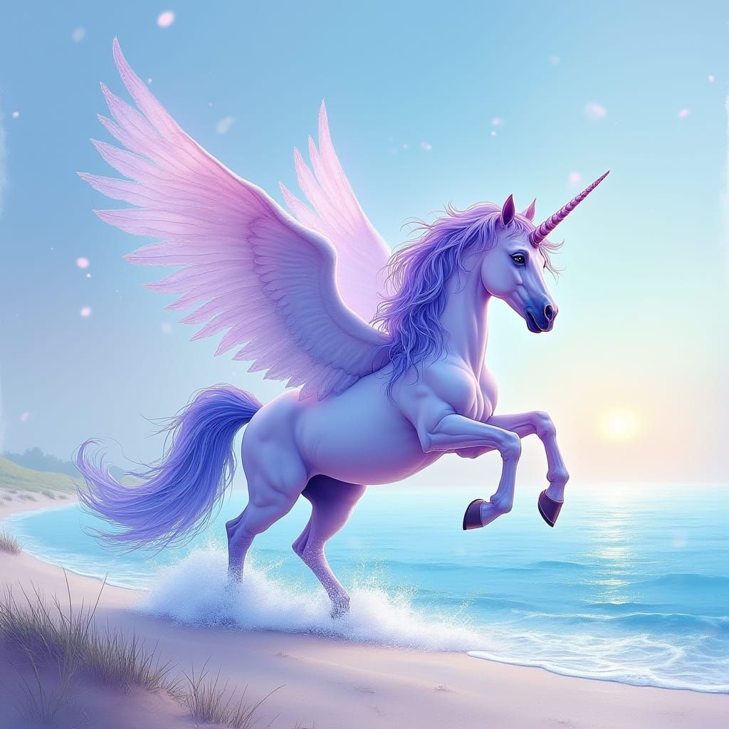 In a splotchy, washy, very drippy watercolour painting style...