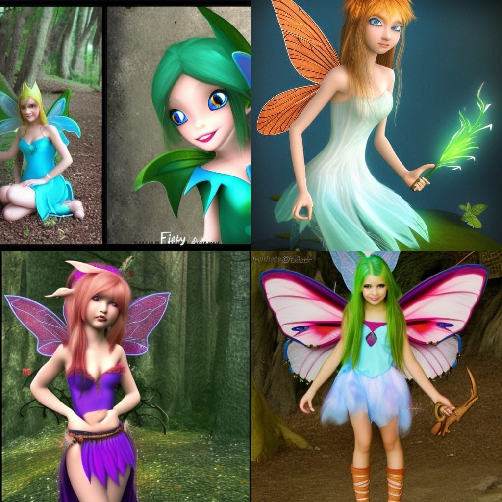 Pretty Fairy Elf in Fantasy Style