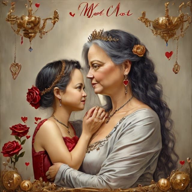 Surreal Mother Goddess in Ethereal Beauty