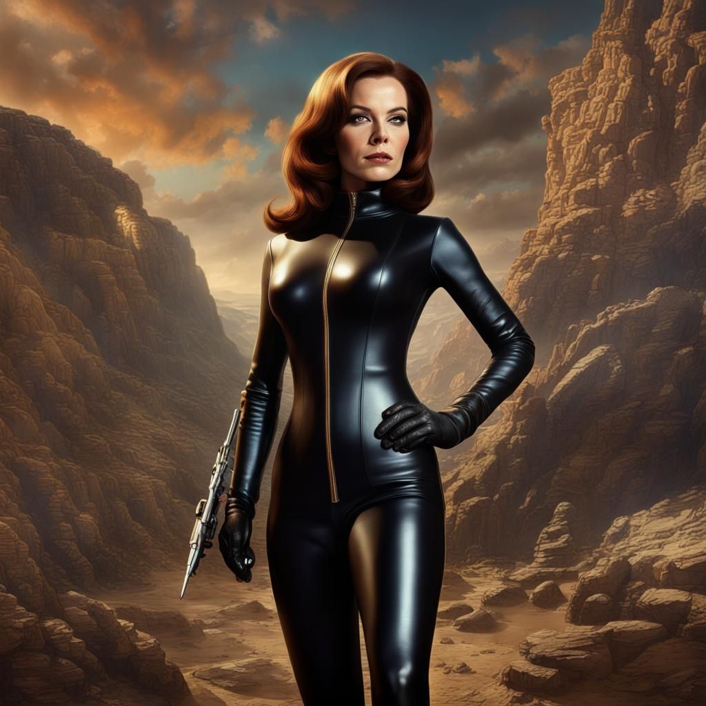 Emma Peel Meets Apophis: Detailed Matte Painting