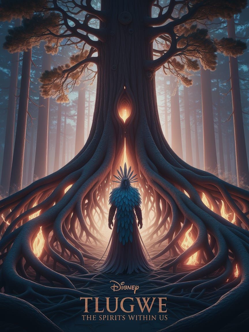 Kwakwaka'wakw Mythology: Spirits in Art Nouveau Style