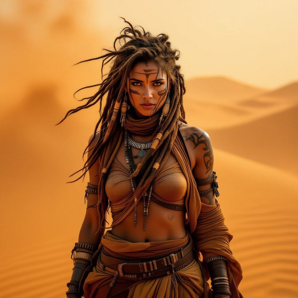 Post-Apocalyptic Nomad in Epic Desert Storm