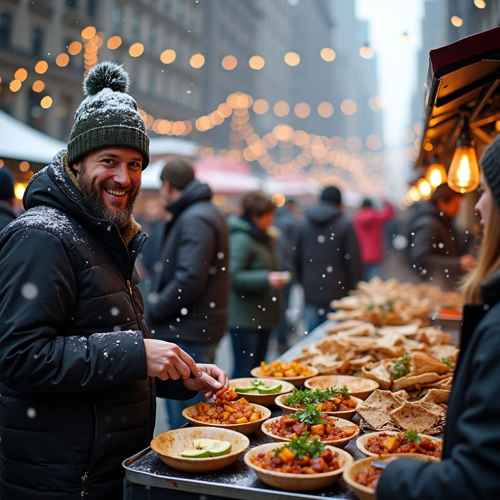 Festive Vegan Winter Market in New York City