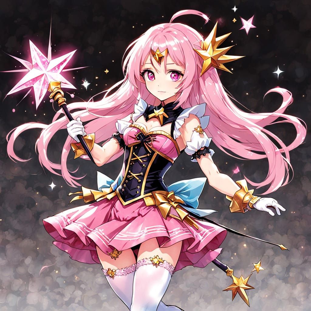 Sorceress in Pink Delivers Justice with Vulnerability