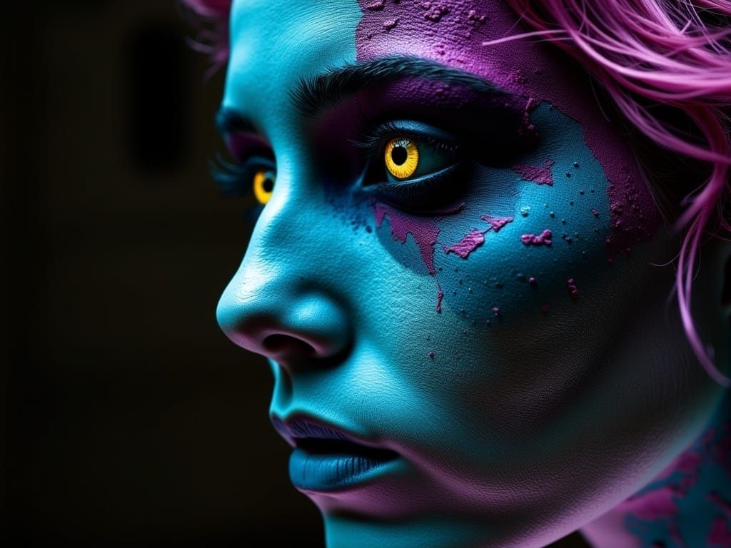 Intricately Detailed Abstract Art with Vibrant Colors