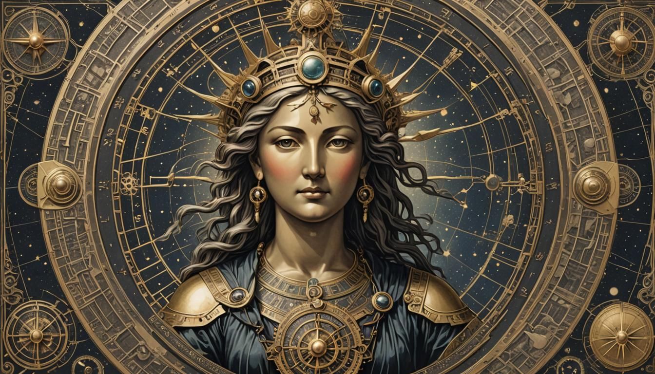 Celestial Clockwork Goddess of Liberty