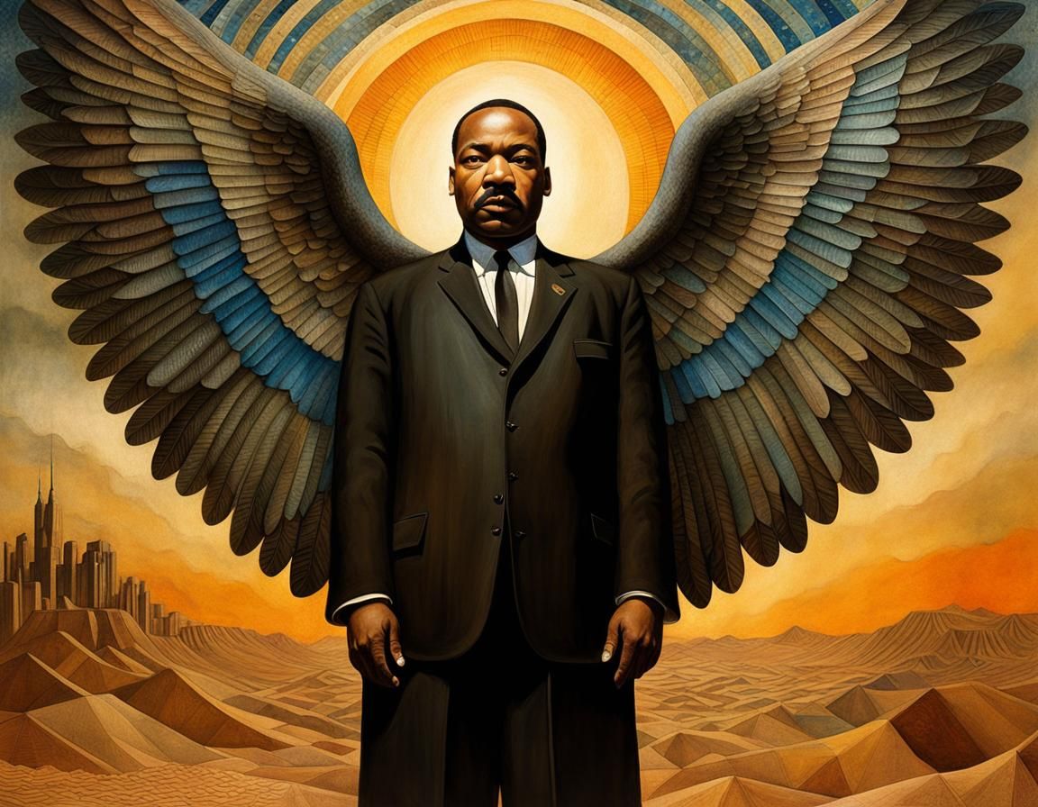 Martin Luther King as Angel of Death in Art Brut