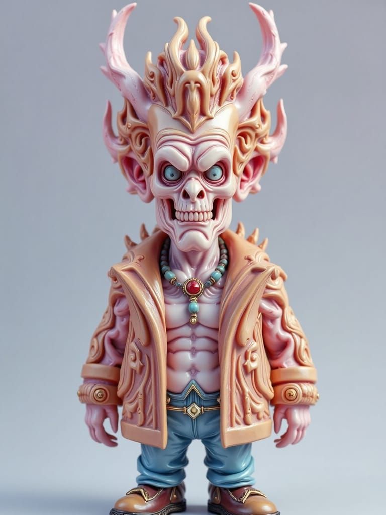 Ancient Shapeshifter in Intricate Leather Armor