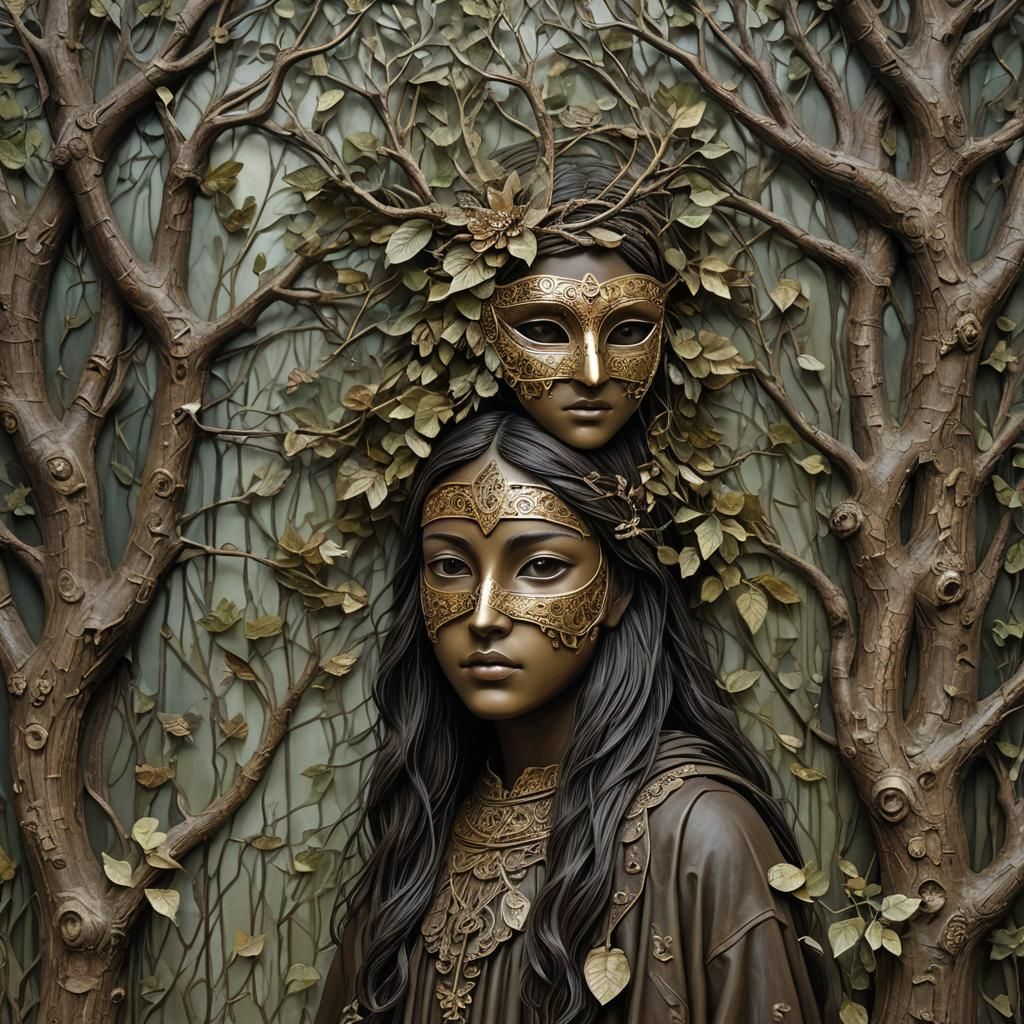 Tallis Sculpts Masks to Navigate Worlds