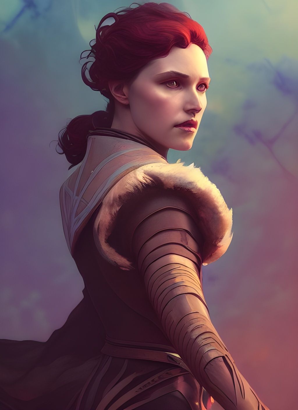 Hawke Portrait: Digital Illustration in Fantasy Style