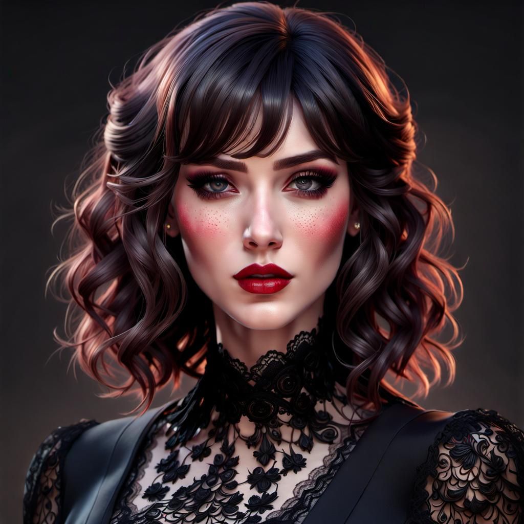 Woman wearing black 2