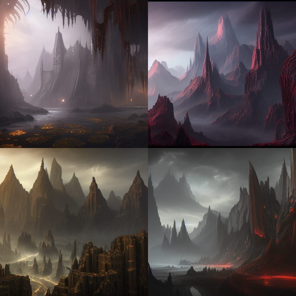 Fantastical Matte Painting in Deep Color