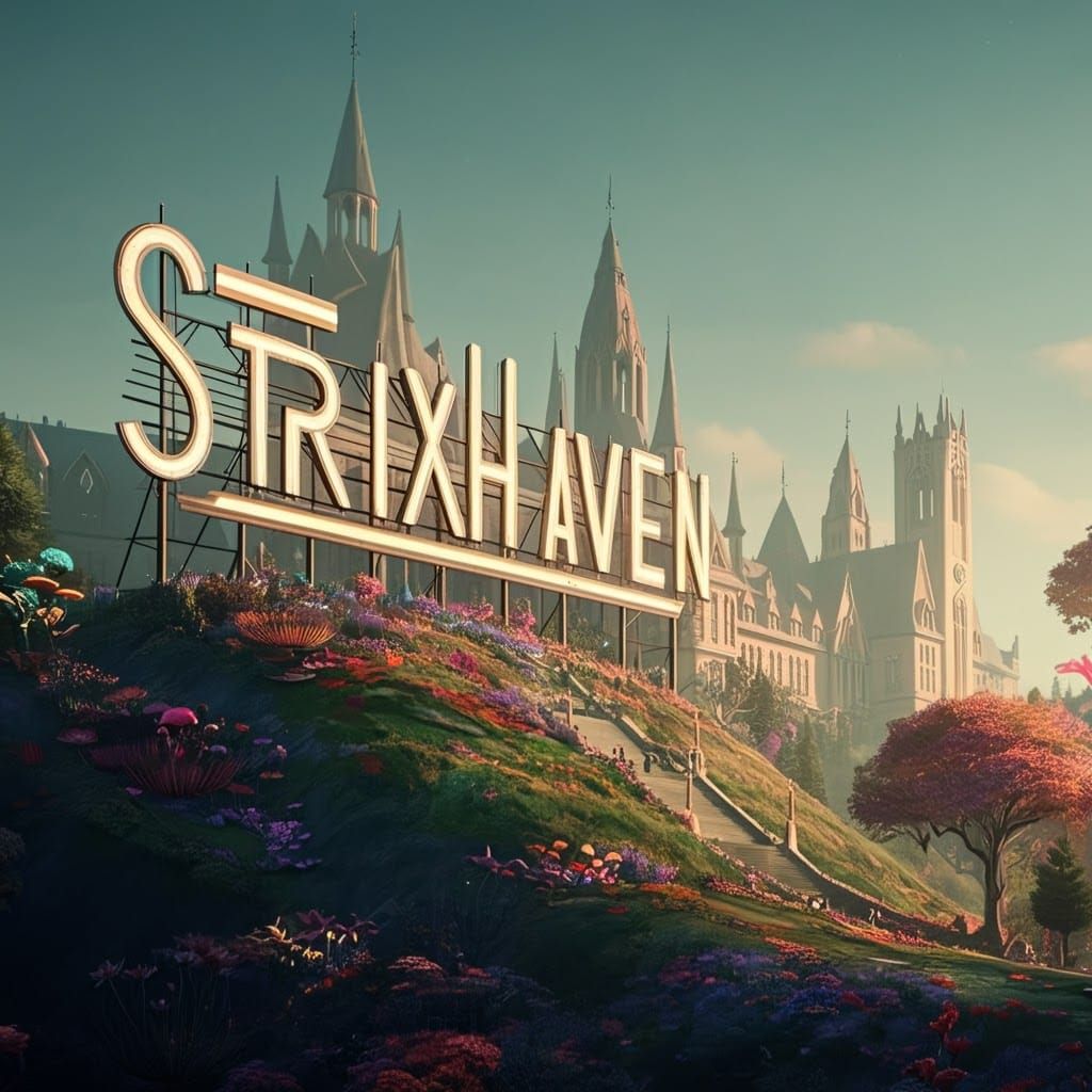 Strixhaven Sign Over Fantasy Magic College