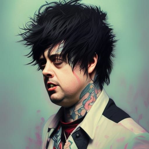 Billie Joe Armstrong Portrait in Artgerm Style