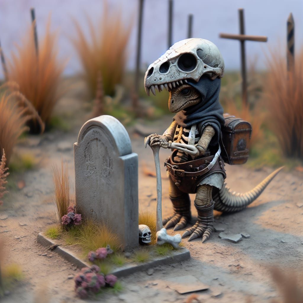 Cubone Mourns at Marowak's Gravestone