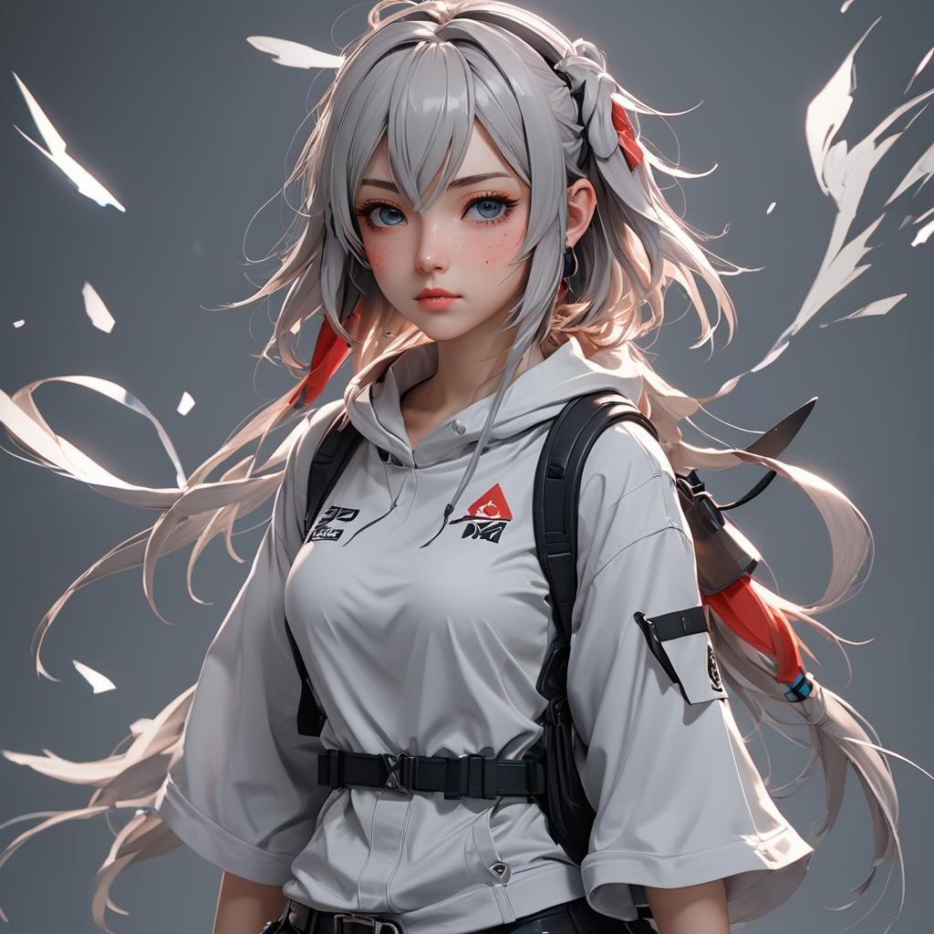 Anime Girl in 3D Art Style