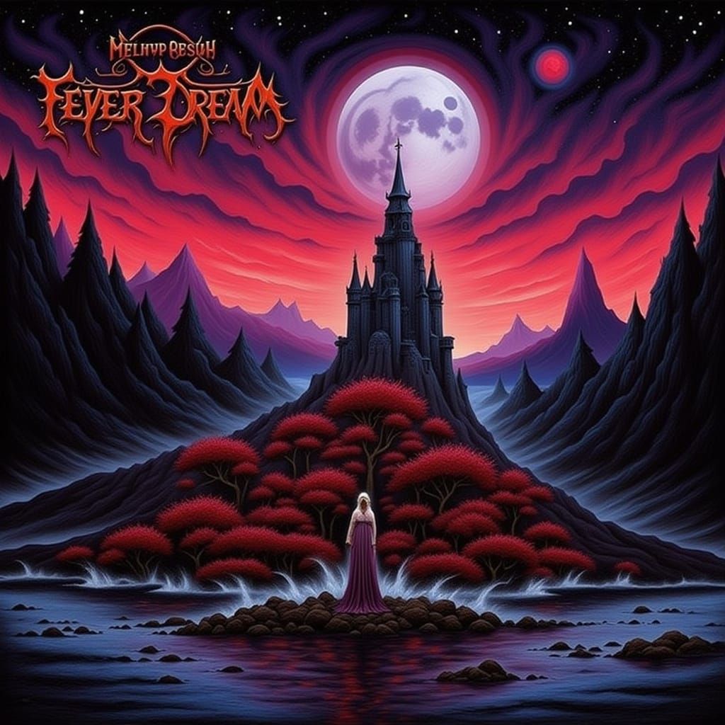 Fever Dream: A Vibrant, Chaotic AI Artwork