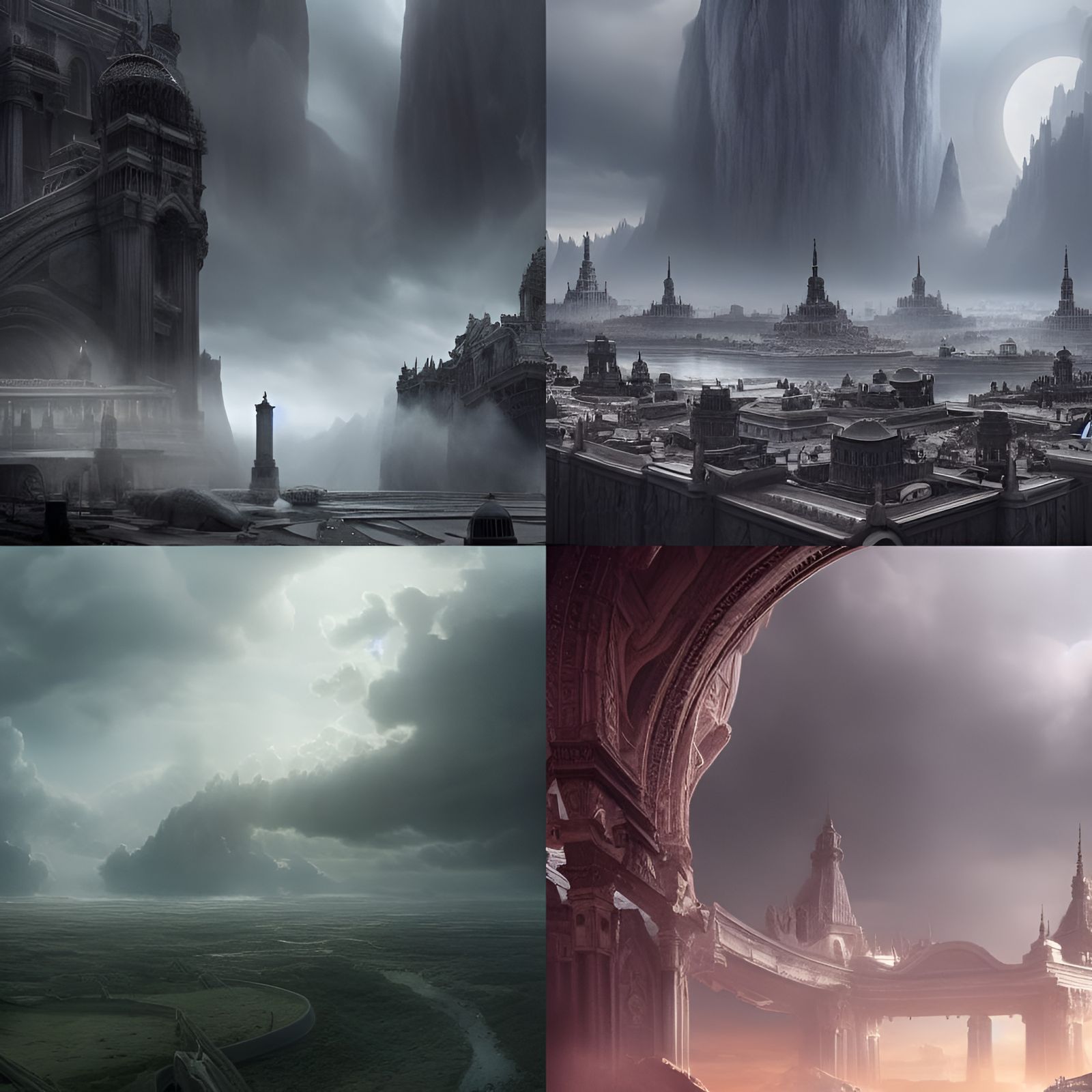 Epic Cinematic Digital Painting of The Nothing