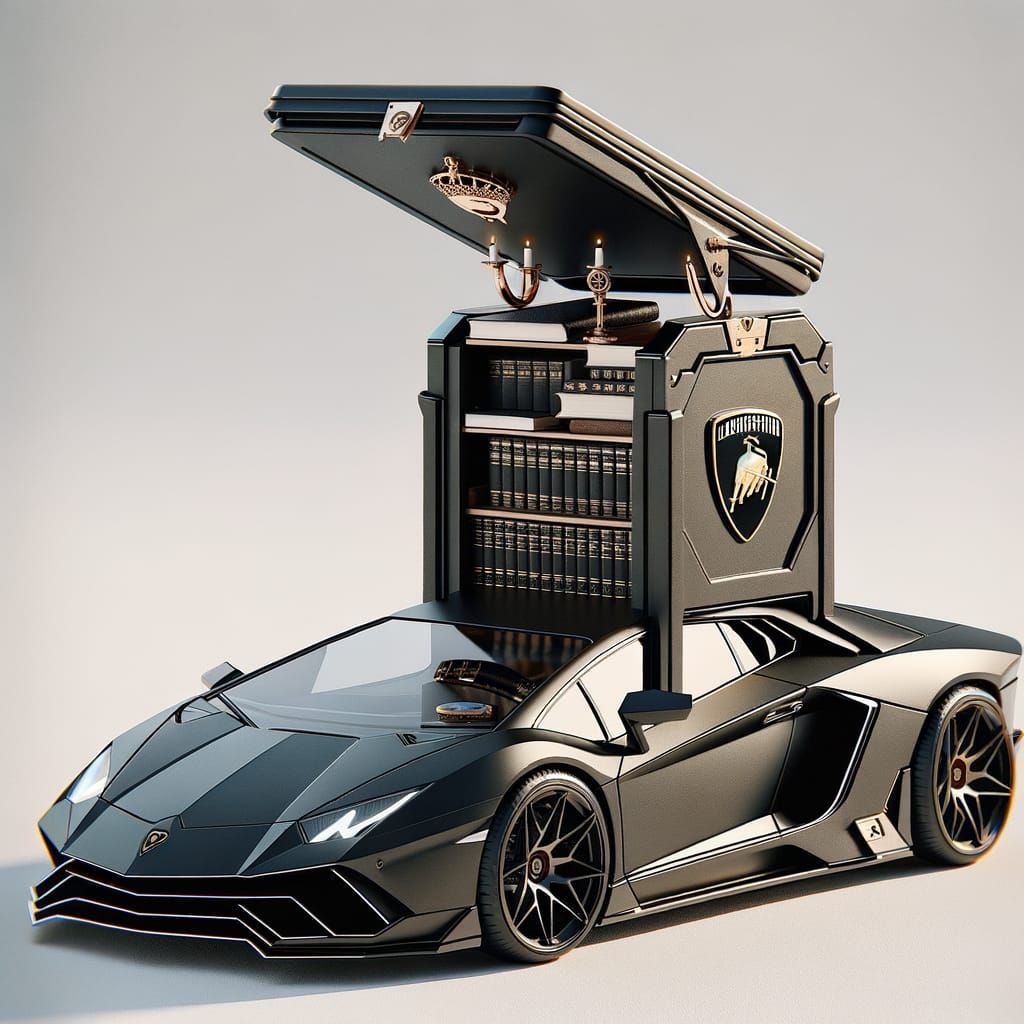 Lamborghini-Inspired Shtender: Modern Jewish Prayer Stand