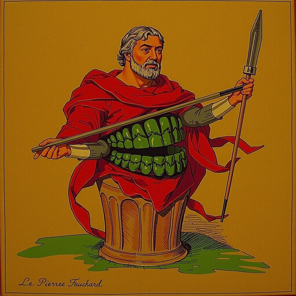 Anatomical Drawing Inspired by Pierre Fauchard's Surgical Il...