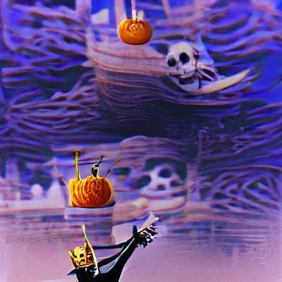 Regal Pumpkin King in a Fantasy Setting