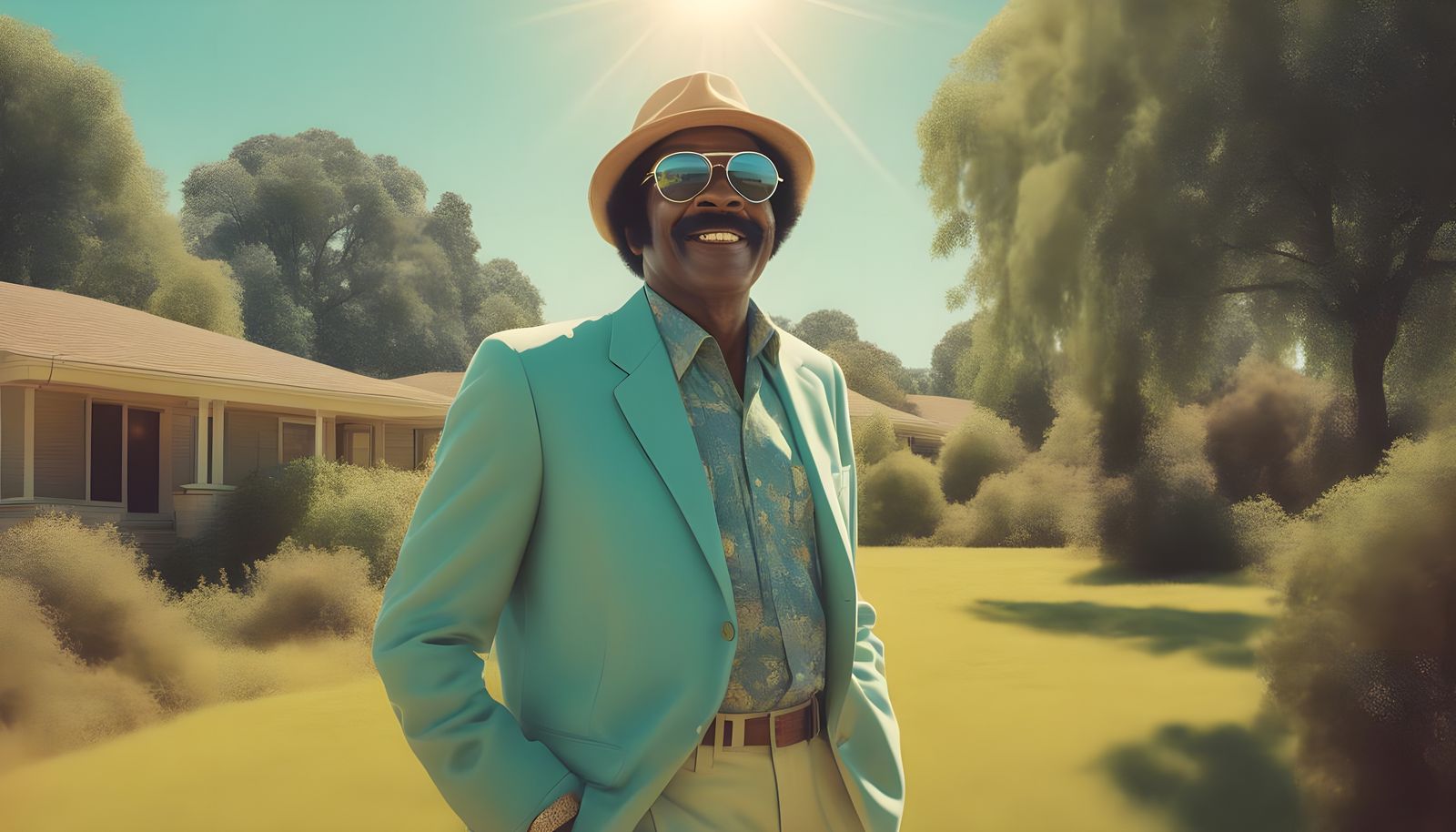 Mr. Fluntley Laundry Day: Photorealistic 70s Movie Poster