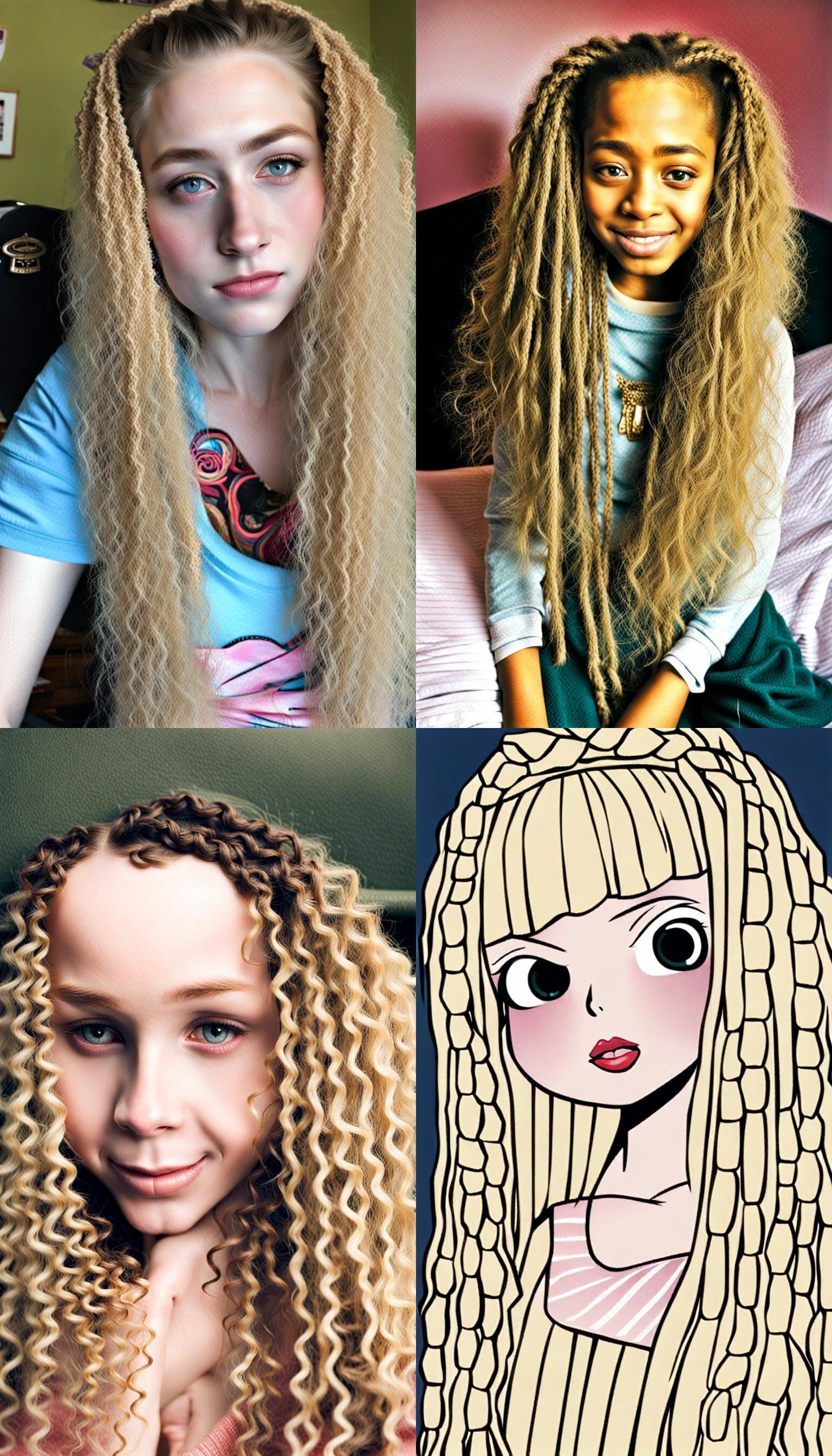 Girl in Crimped Bed: A Scene of Unease