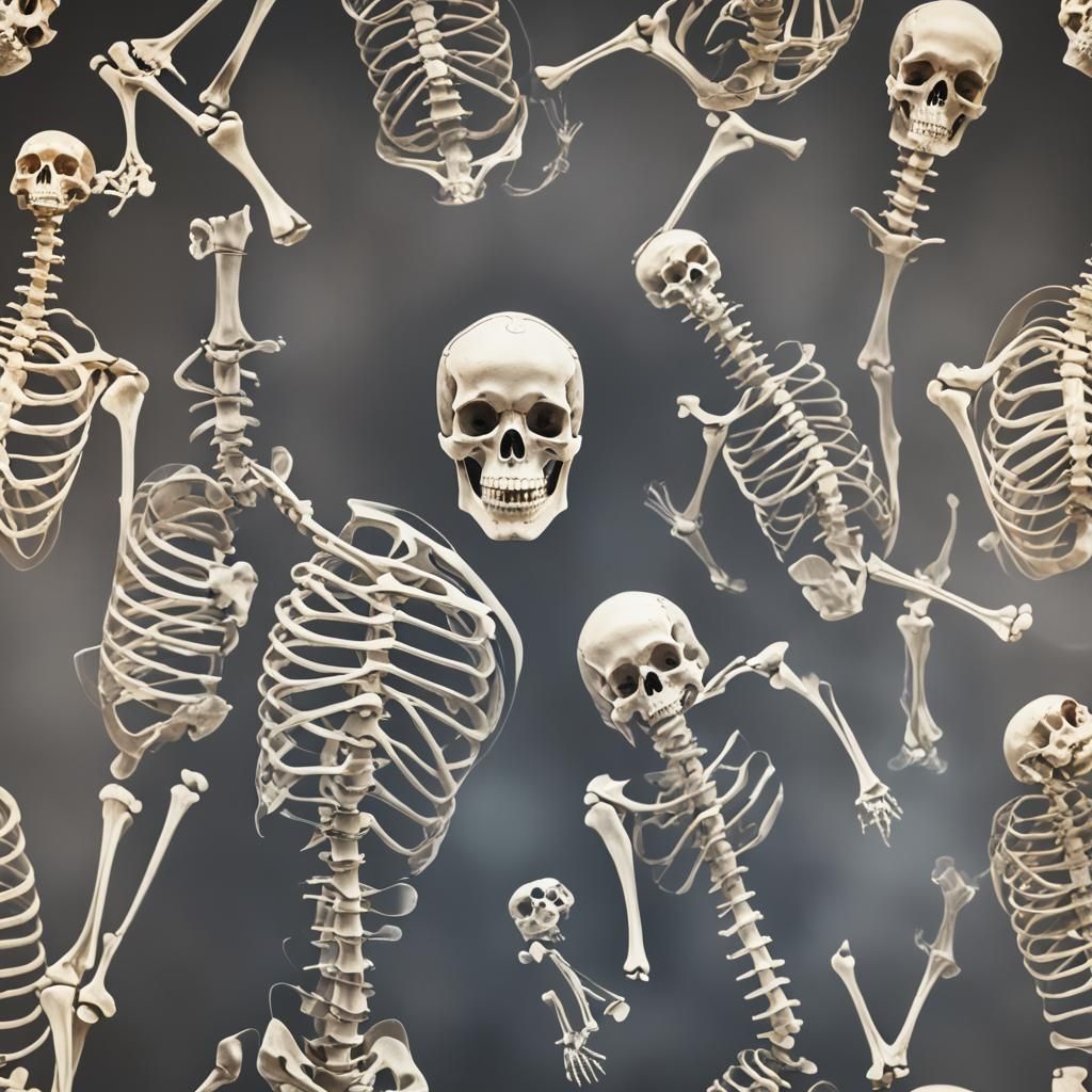 Detailed X-Ray Bones Image with Bokeh