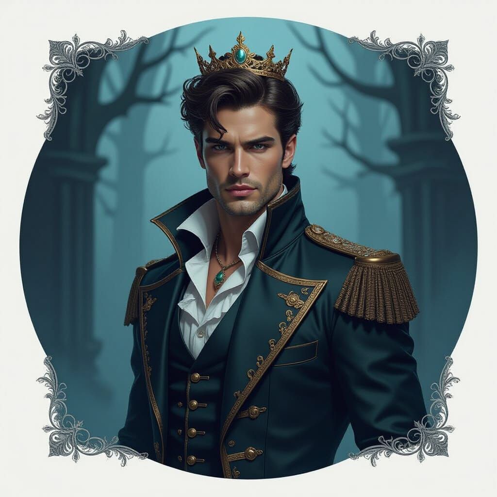 Majestic Prince in Dark Mist, Digital Art