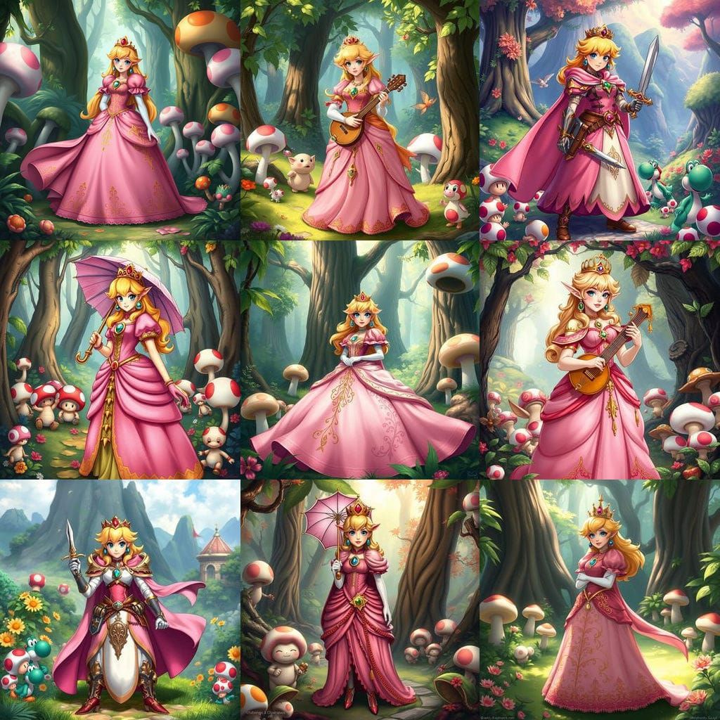 Elegant Warrior Princess in Fantasy Roleplay