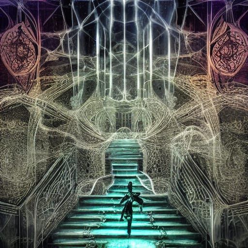 Ethereal Archonic Entity in Surreal Digital Art