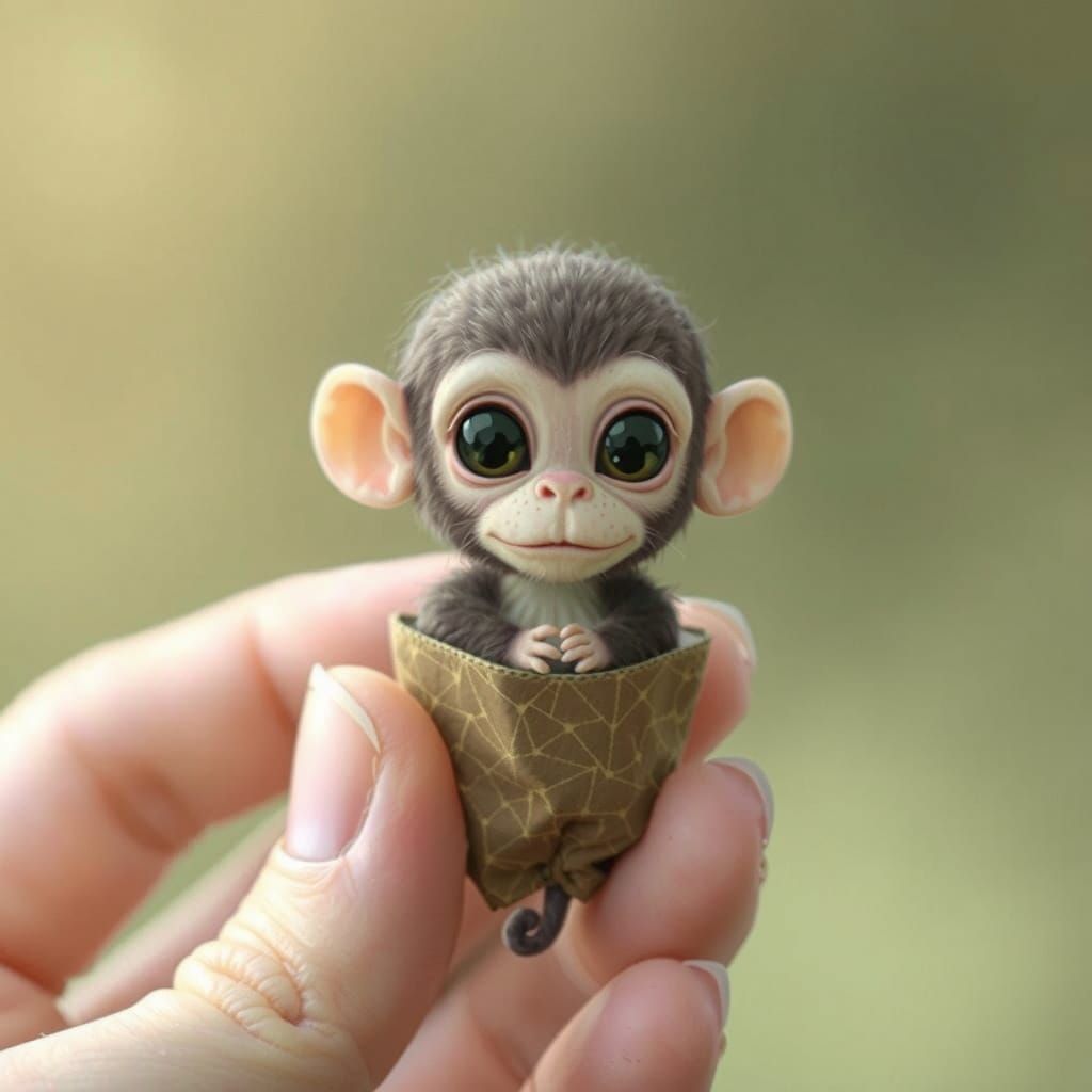 Cute Fingerling in a Loving Hand