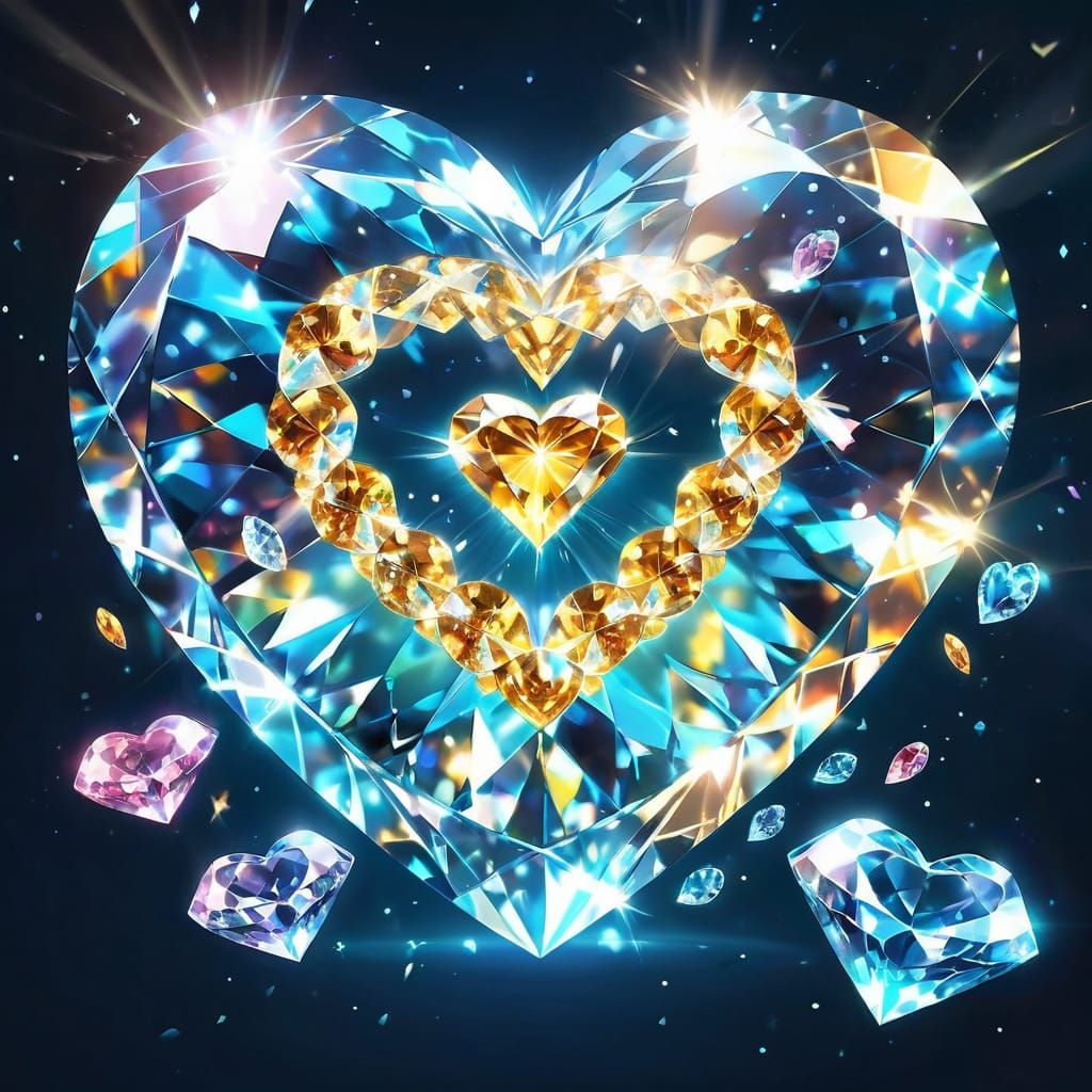 Humanity United in Glowing Diamond Bonds