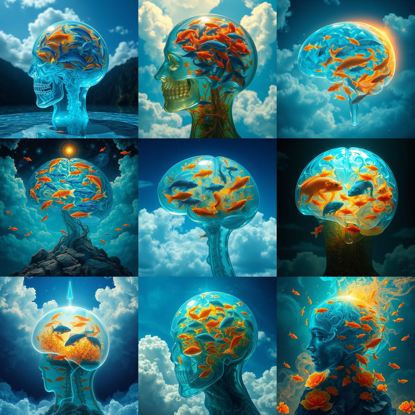 Surreal Shaman in a Dreamlike City of Time