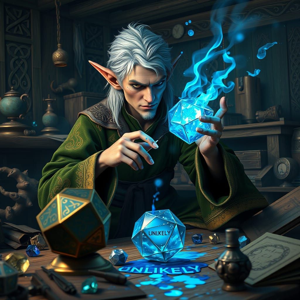 Elf Crafts Magical Eight Ball with Unlikely Success