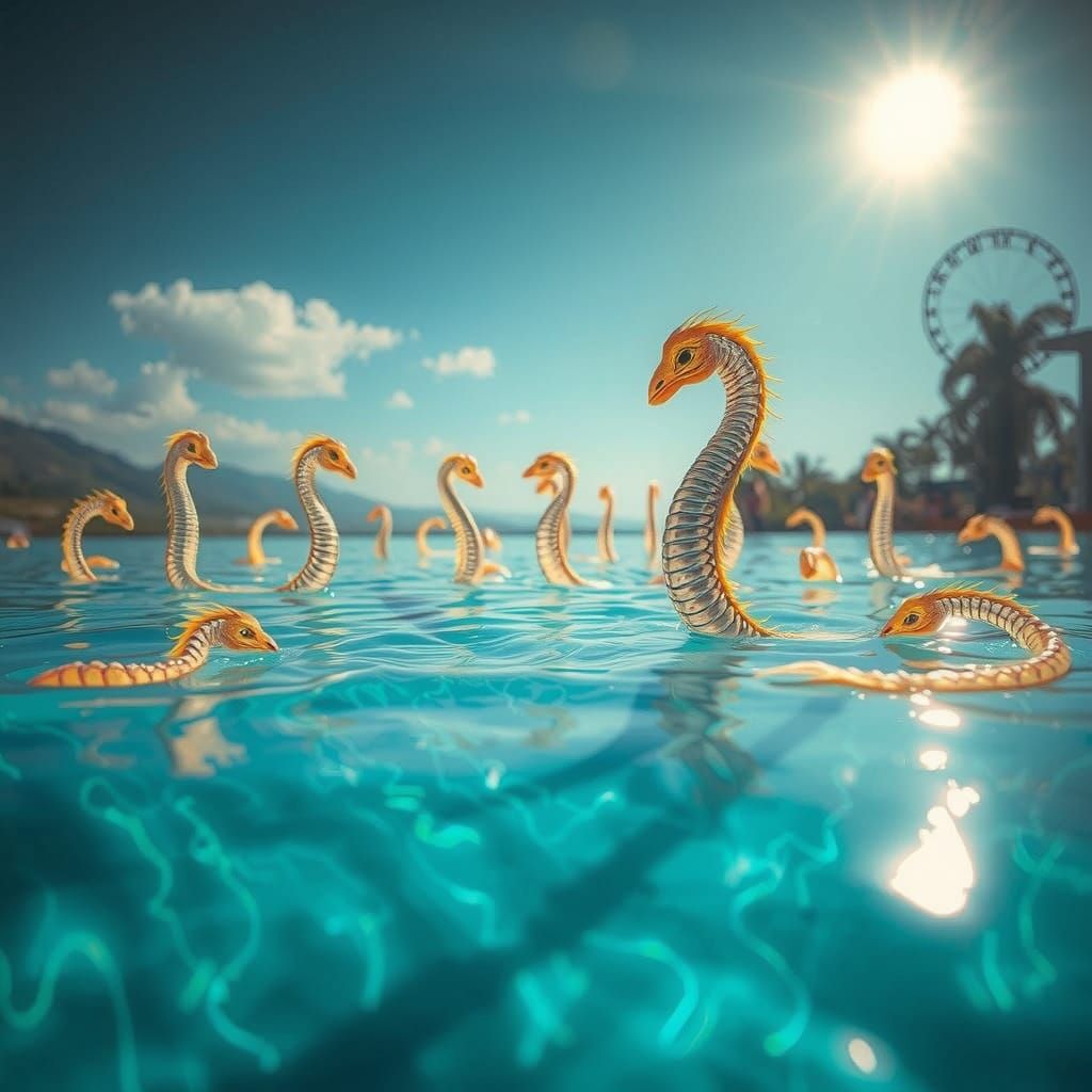 Mischief in the Turquoise Pool