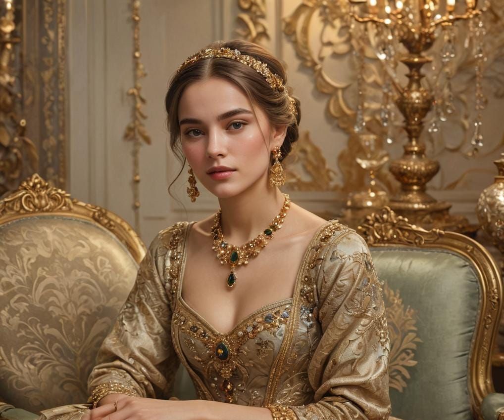 Detailed Portrait of a Woman in Artistic Style