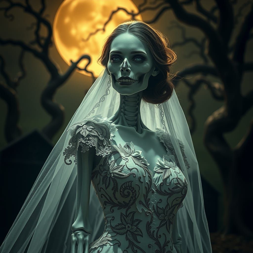 Undead Bride: Macabre Beauty in Dark Romanticism