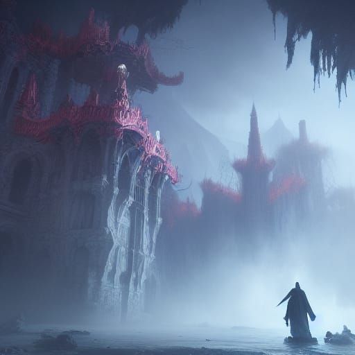 Fantastical Ghosts in Detailed Matte Painting