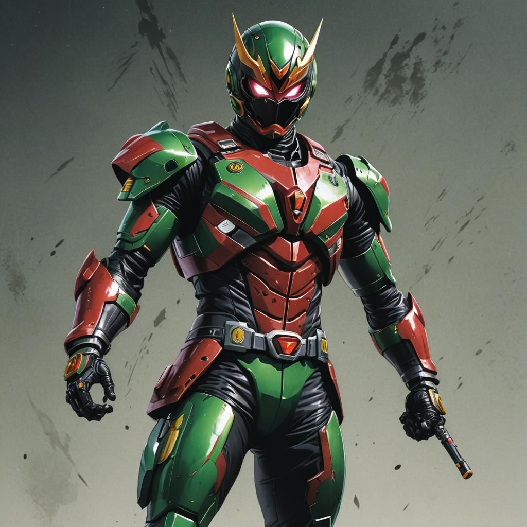 Kamen Rider: Cel-Shaded Anime Art