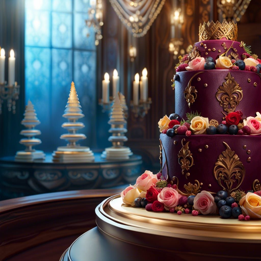 Gigantic Wedding Cakes Towering Over Metropolis in Detailed ...