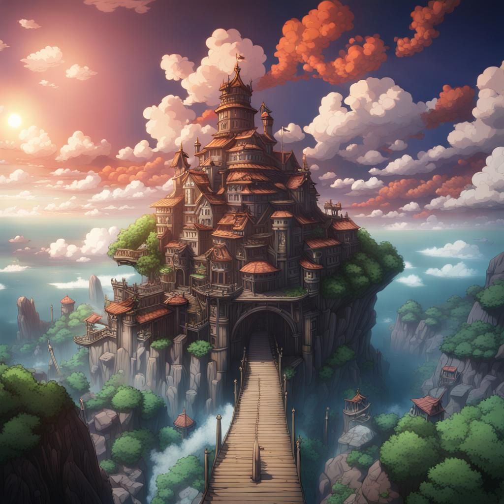 One Piece Anime Matte Painting in 8k