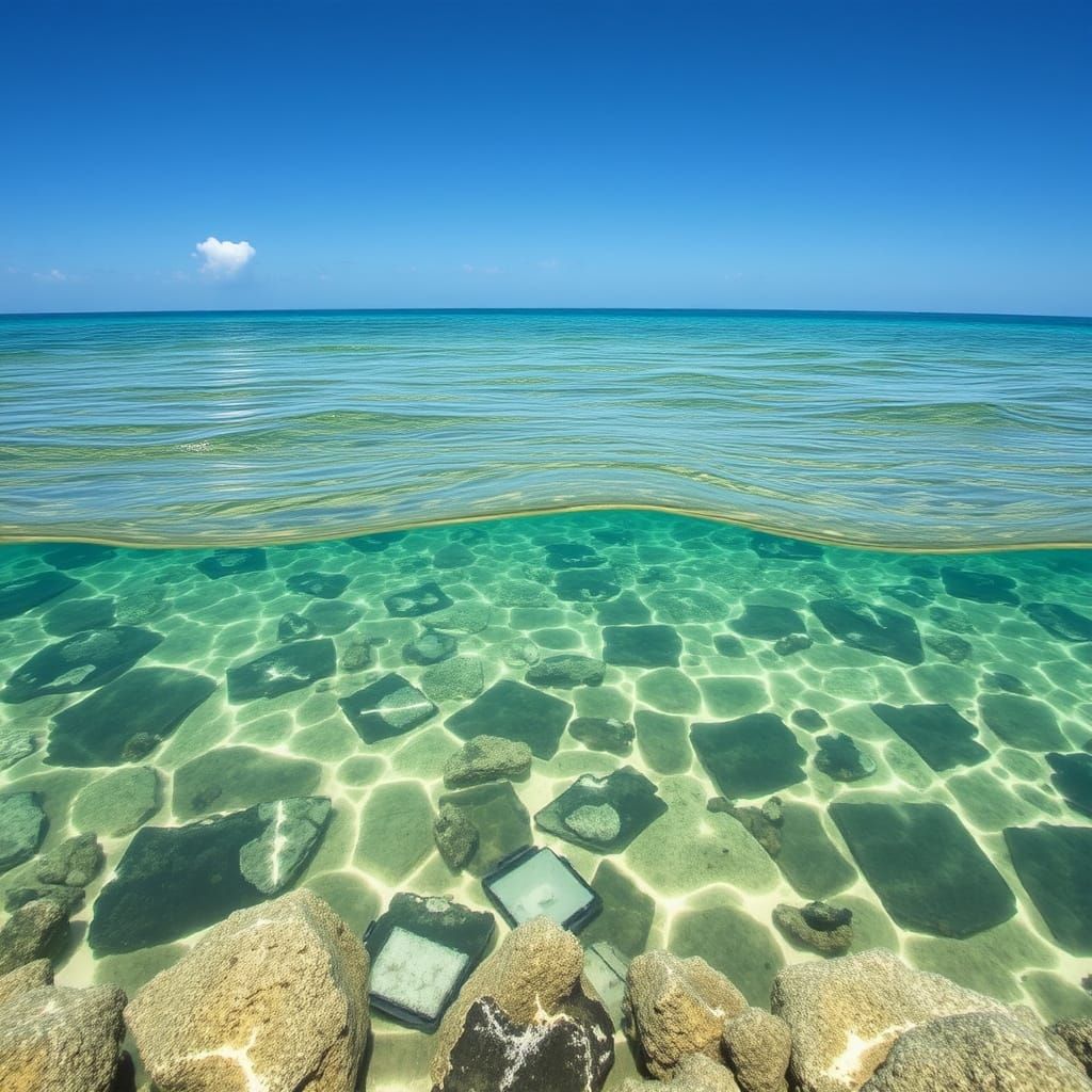 AI-Generated Image of the Ocean Floor