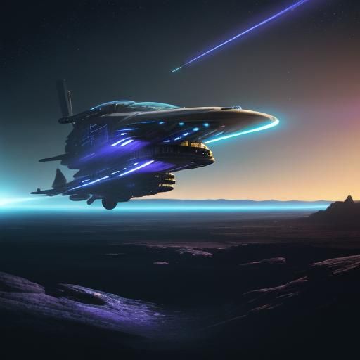 Covenant Starship Transforms Planet in Sci-Fi Art