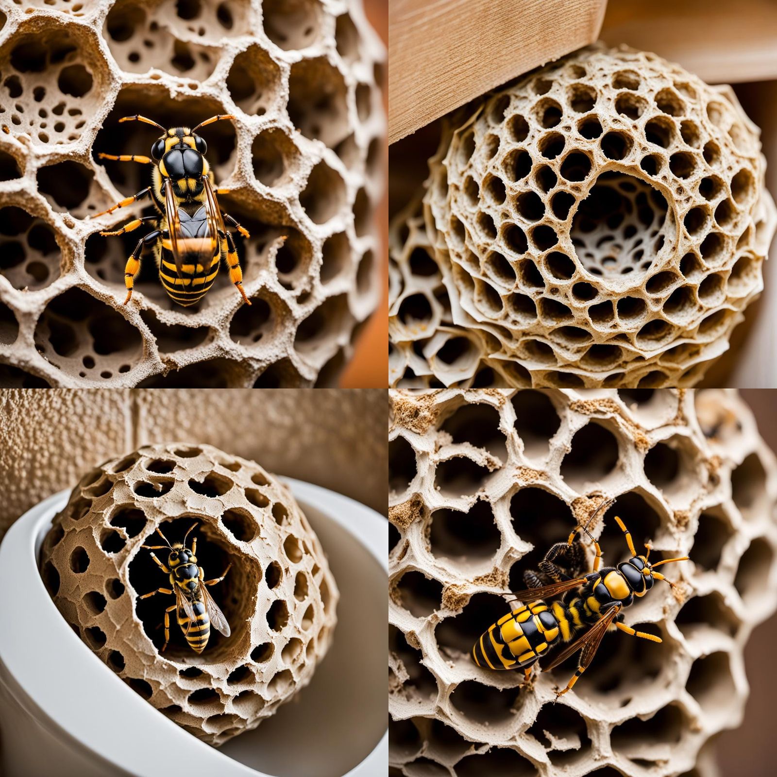 Wasp Nest in Bathroom, Professional Photography